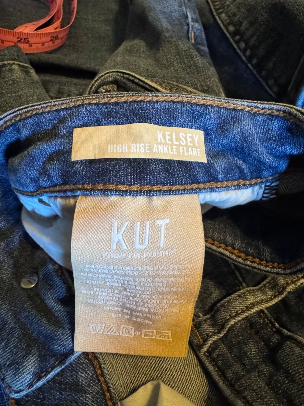 KUT from the Kloth Kelsey High Rise Ankle Flare Jeans 12 - Picture 6 of 9
